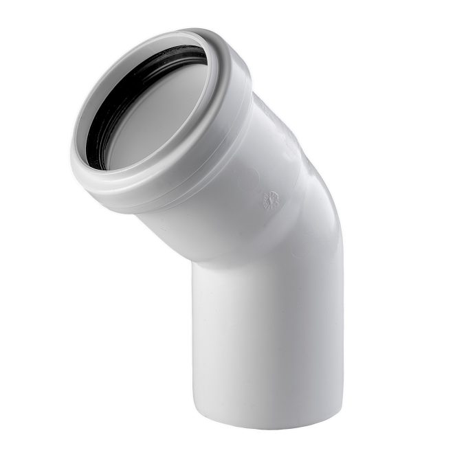 Bend 50x45deg white