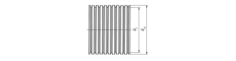 Drawing PVC drainage pipe w.perforation