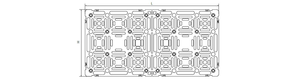 Dno skrzynki - rysunek techniczny