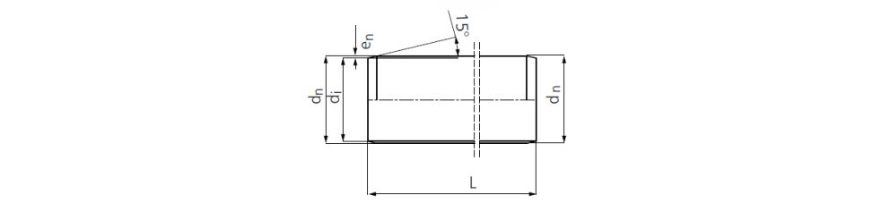 Drawing sewage pipe w. socket