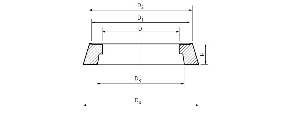 Drawing thermoplastic cone T3 615/700