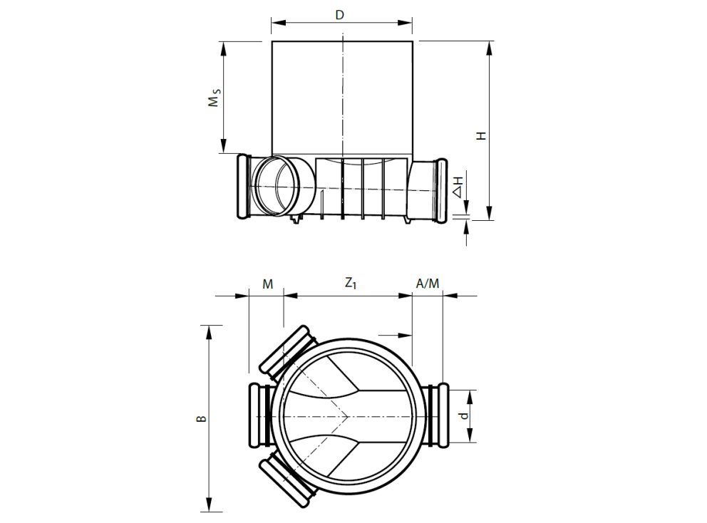 Drawing PRO 400 double branch Pragma long
