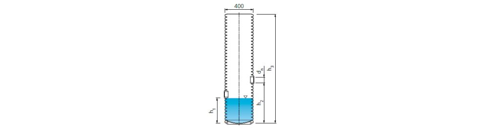 Drawing PP drainage chamber 70l