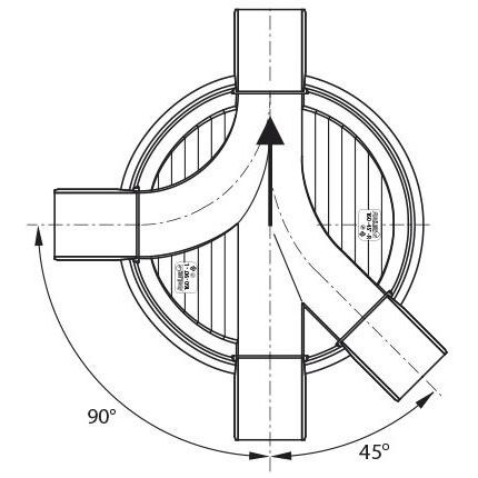 PRO 630 double branch 0-135-180-270
