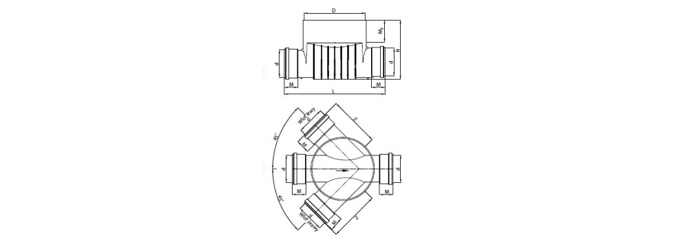 Drawing PRO 315 double branch