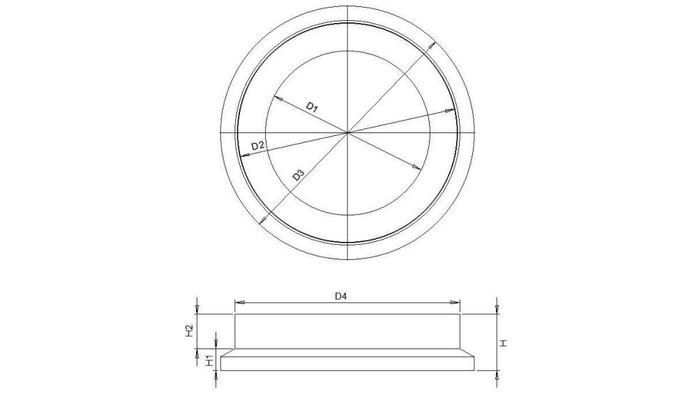 Dimension Thermoplastic Cone 615_710 Chamber Cover 800_1000.