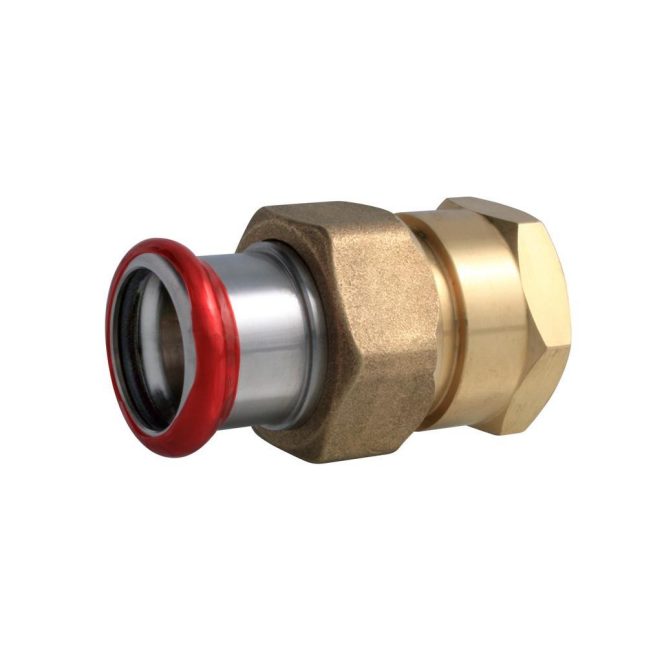 Steel female half union nut C-Press